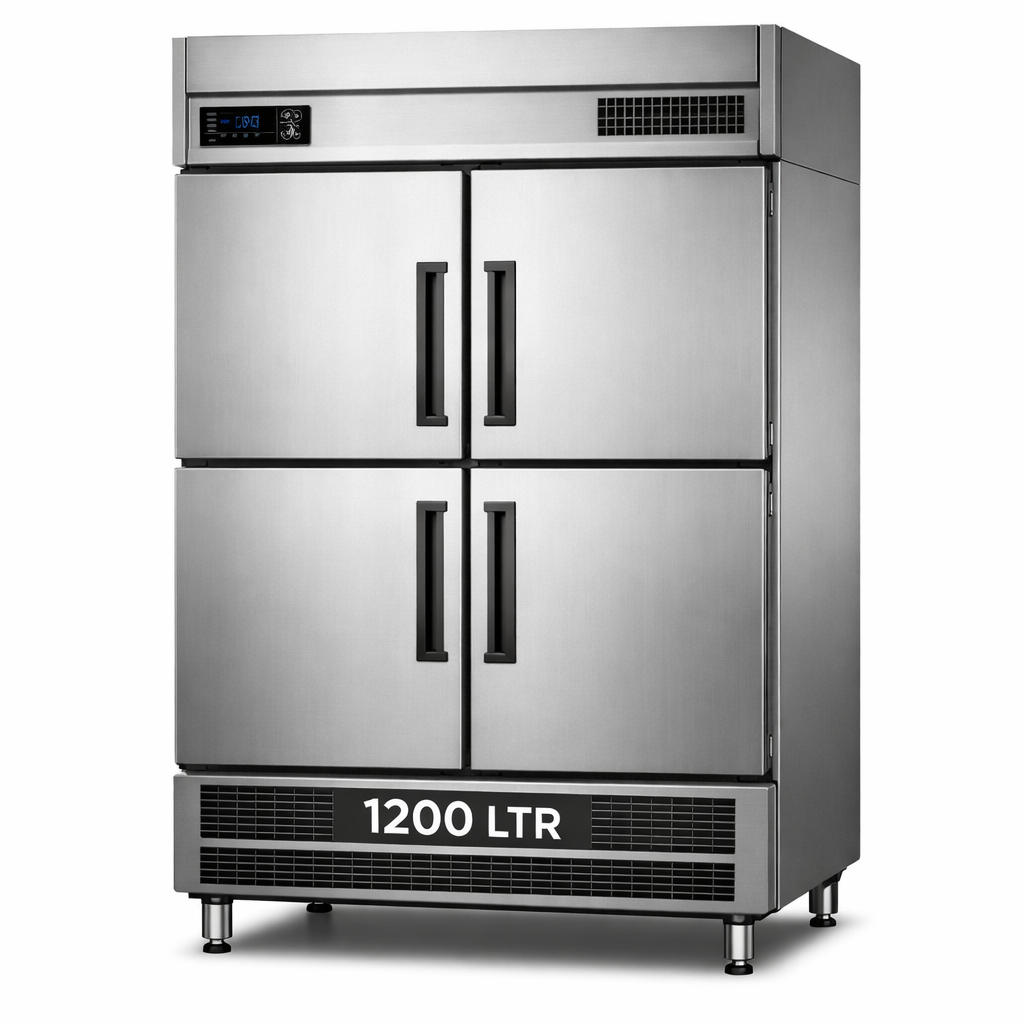 Commercial vertical freezer 4 door 1200 Ltr