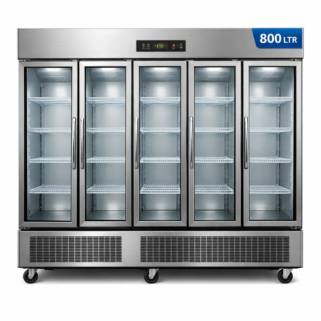 Commercial Vertical Freezer 5 door 800 ltr