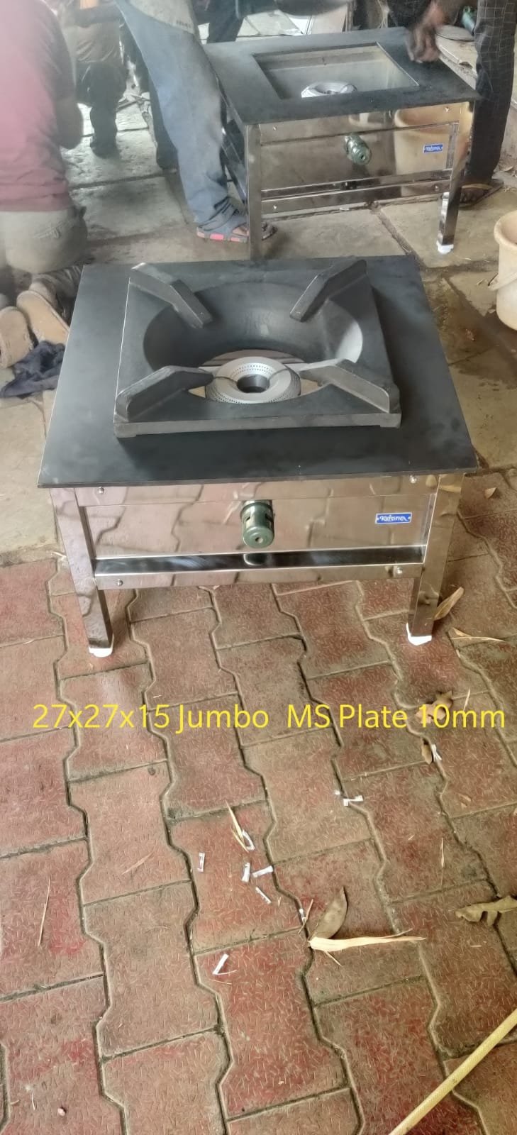 Commercial Single Jumbo Burner MS Plate 10mm Gas Stove
