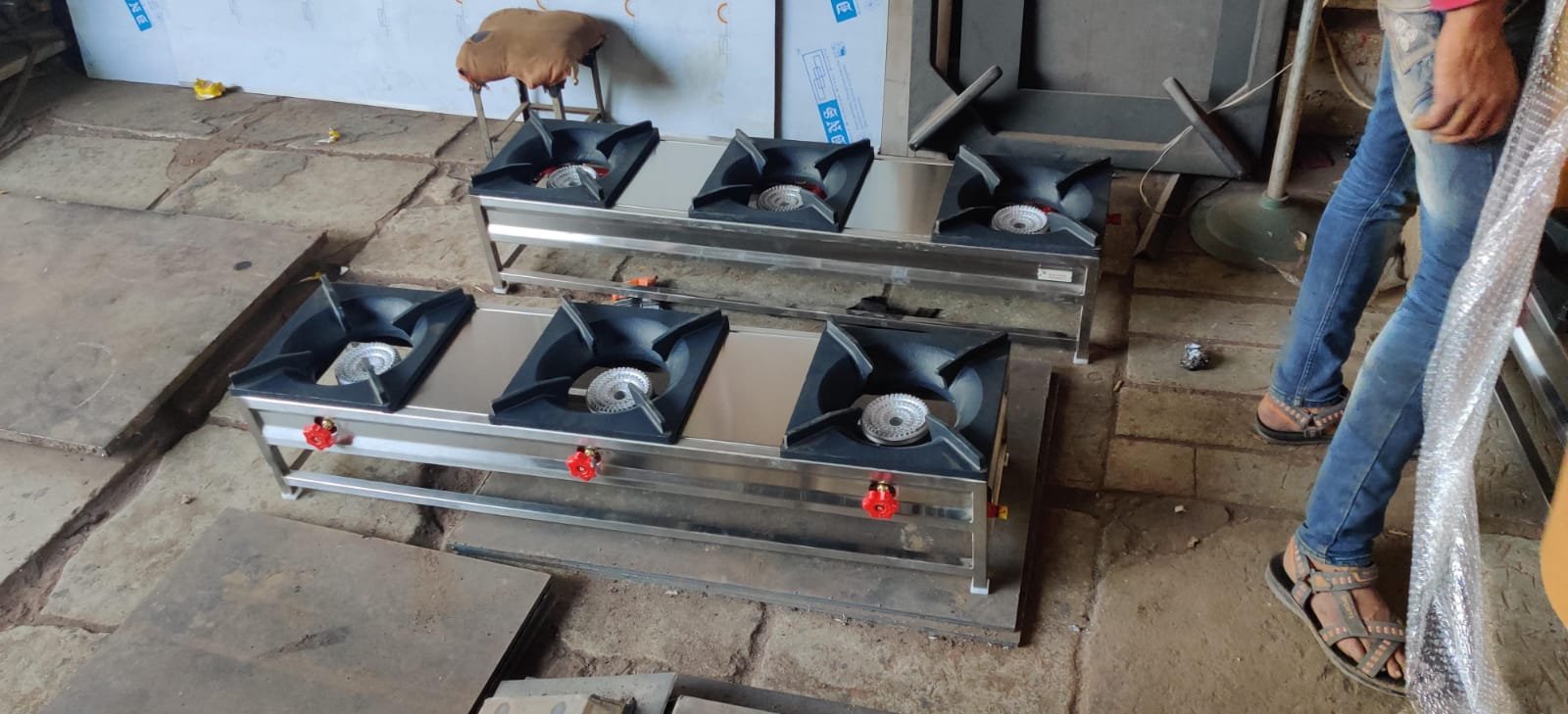 Commercial Three Burner Stove