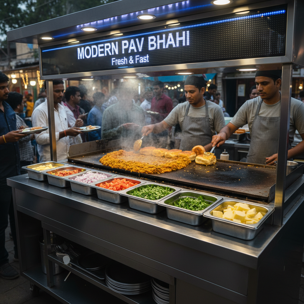 pav bhaji counter